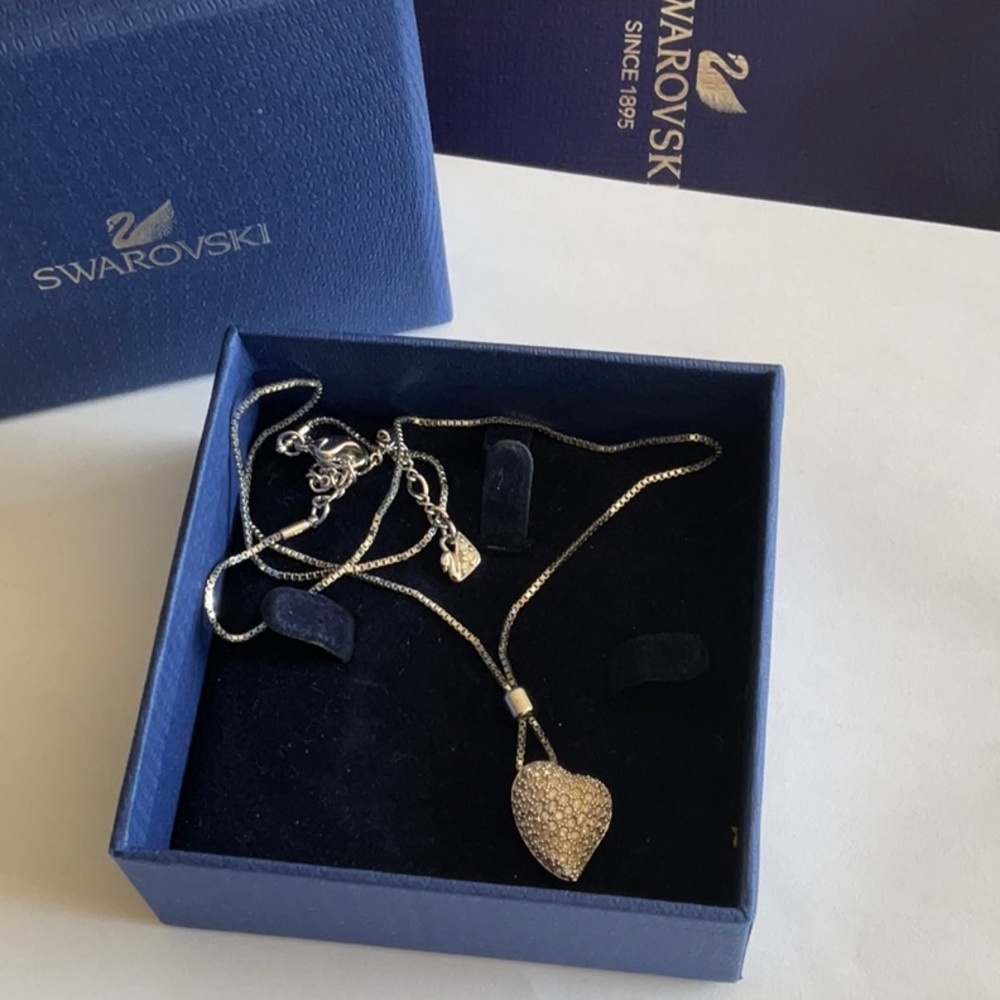 Swarovski Silver Heart Pendant Necklace